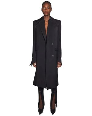 Mugler Coats > single-breasted coats - Noir