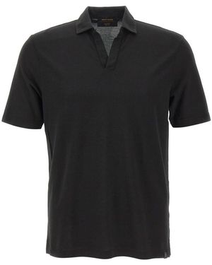 Gran Sasso Polo Shirts - Black