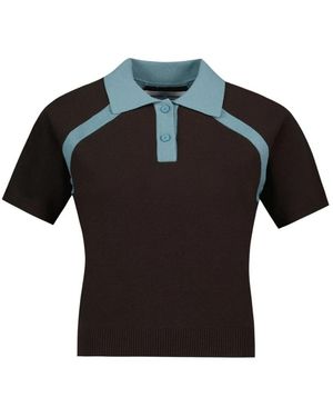 Samsøe & Samsøe Tops ,Bruin ,Sasimona Polo - Zwart