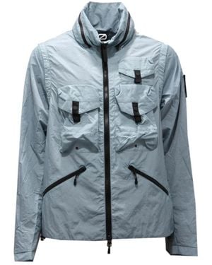 OUTHERE Abnehmbare Hellblaue Jacke Multifunktionales Modell