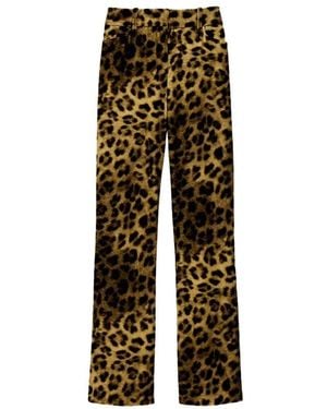 Ba&sh Broeken ,Bruin ,Leer Pantalon Brent - Naturel