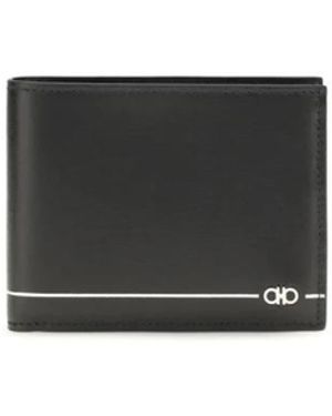 Ferragamo Gancini Bifold Geldbörse - Schwarz