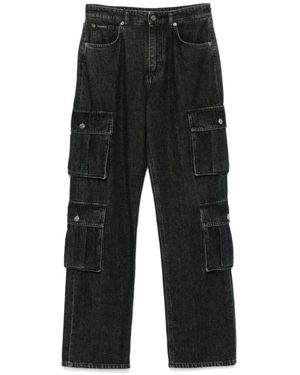 Dolce & Gabbana Schwarze denim cargo jeans