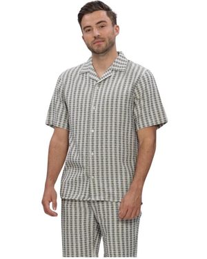 Dstrezzed Overhemden Lucas Resort Shirt - Grijs