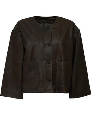 Weekend by Maxmara Crewneck Boxy Jacket - Zwart
