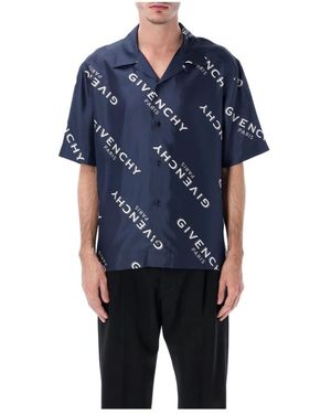 Givenchy Short Sleeve Shirts - Azul