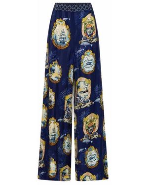 CAMILLA Wide Trousers - Azul