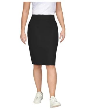 2-Biz Falda Negra Malloy Con Cinturón, Mujer, Talla - Negro