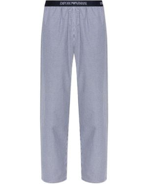 Emporio Armani Pyjamahose - Blau