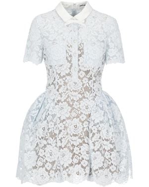 Self-Portrait Shirt Dresses - Bianco