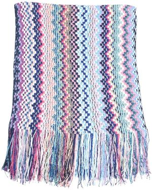 Missoni Accessoires ,Veelkleurig ,Katoen Sjaals - Blauw