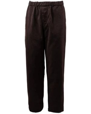 Casey Casey Broeken ,Bruin ,Katoen Jog Ah Pant - Zwart