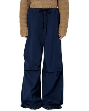 MM6 by Maison Margiela Wide Trousers - Bleu