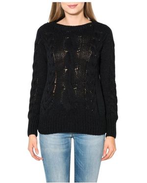 Gas Round-Neck Knitwear - Negro