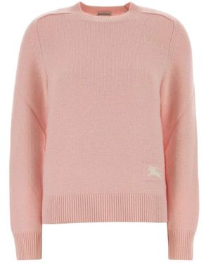 Burberry Round-Neck Knitwear - Rosa