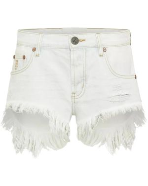 One Teaspoon Denim Shorts - Bianco