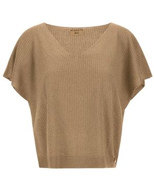 Herno V-Neck Knitwear - Neutro