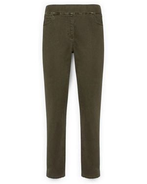 Elena Miro Slim-Fit Jeans - Verde