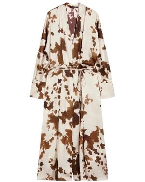 Pennyblack Overhemden ,Veelkleurig ,Polyester Pbbboario Jurk - Naturel