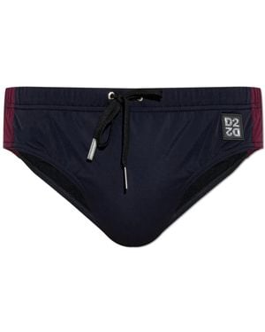 DSquared² Badmode ,Blauw ,Nylon Zwemshorts