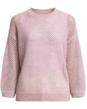 Peserico Round-Neck Knitwear - Pink