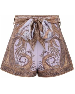 Zimmermann Short Shorts - Purple