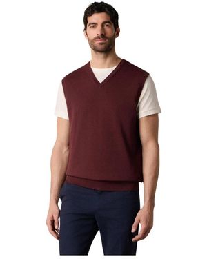 Brooks Brothers Sleeveless Jumpers - Red