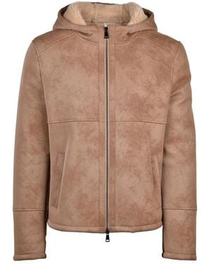 Bully Jassen ,Bruin ,Leer Giubbotto Eco Jas
