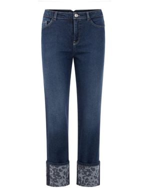 Marc Cain Cropped Jeans - Azul