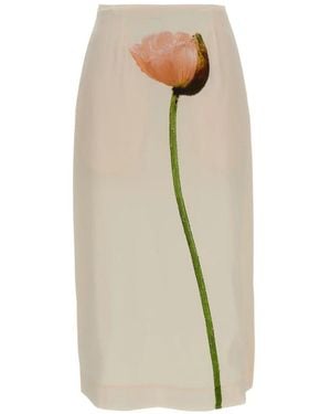 Simone Rocha Midi Skirts - Natural