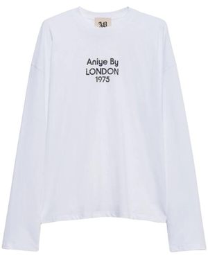 Aniye By Tops ,Wit ,Katoen T-Shirt Cotone