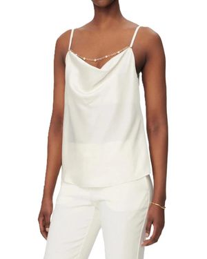 Rinascimento Mouwloze Top - Wit
