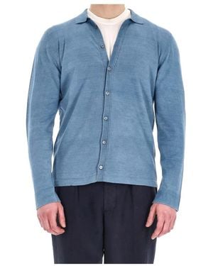 Drumohr Denim Langarmhemd - Blau