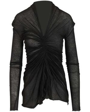 Rick Owens The Radiance Top Met Lange Mouwen - Zwart