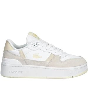 Lacoste T-Clip Platform Sneakers - Wit