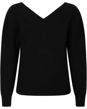 Tom Ford Truien & Vesten ,Zwart ,Wol V-Neck Wol Trui