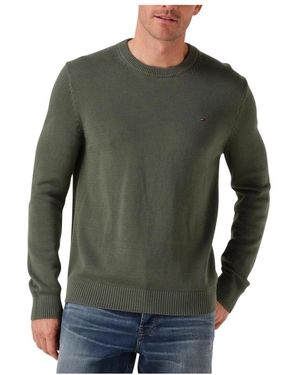 Tommy Hilfiger Grüner Pullover Für Männer, Must-Have Stil