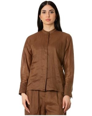 Max Mara Overhemden ,Baldi Shirt - Bruin