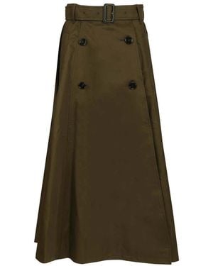 Burberry Midi Skirts - Green