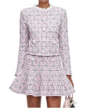 Self-Portrait Tweed Jackets - Viola