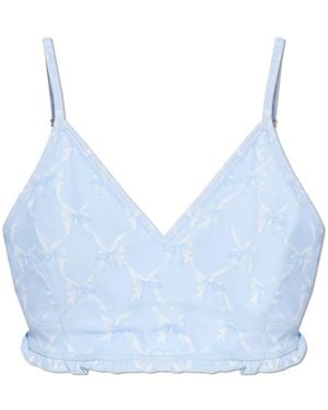 LoveShackFancy Sleeveless Tops - Blu