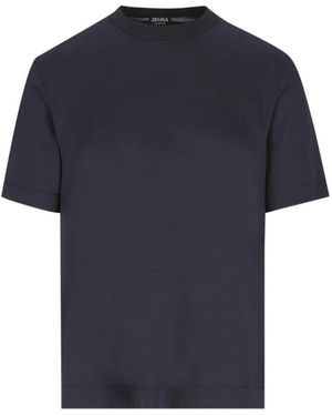 ZEGNA T-Shirts - Blue