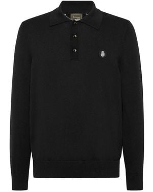 Billionaire Round-Neck Knitwear - Negro