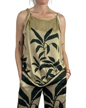 Diega Sleeveless Tops - Verde