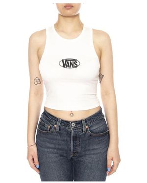 Vans Tops ,Wit ,Katoen Sleeveless Tops - Blauw