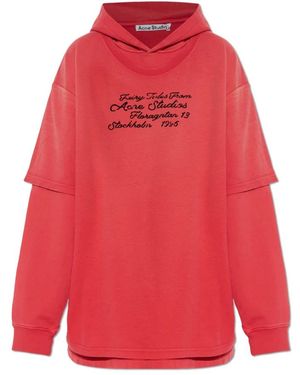 Acne Studios Hoodies & Sweatvesten ,Rood ,Hoodies