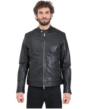 Bomboogie Leather Jackets - Gray