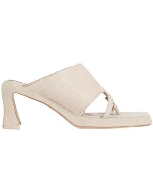 Miista Heeled Mules - Blanc