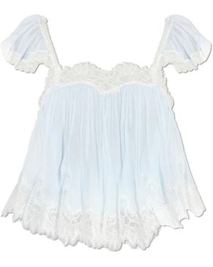 LoveShackFancy Blouses - Blue