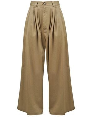 Ottod'Ame Wide Trousers - Natural